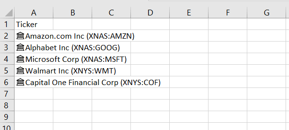 Stock Names