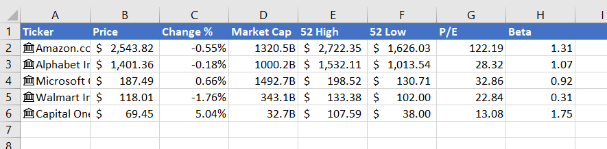 Stock Tracker Part 1